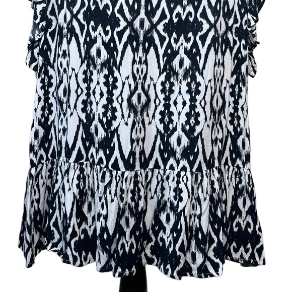 Savanna Jane Embroidered Boho Western Sz 2X Cap-Sleeve Blouse - Picture 6 of 10